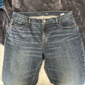 Brand new Old Navy jeans. Mid rise boyfriend straight cutoff jeans.